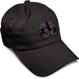 Yoga Meditation Lotus Baseball Cap Cotton Dad Hat for Men and Women