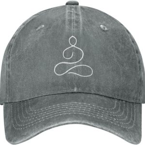 Yoga Meditation Vintage Denim Baseball Cap for Men and Women